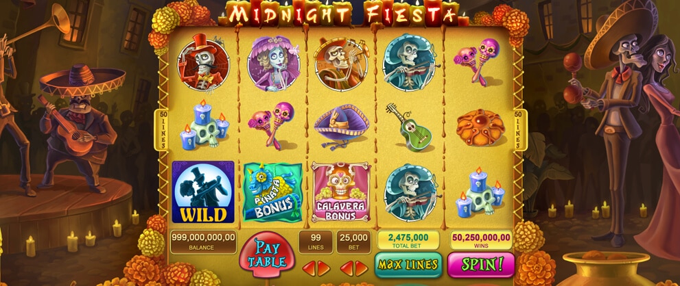 midnight fiesta slot machine slots games